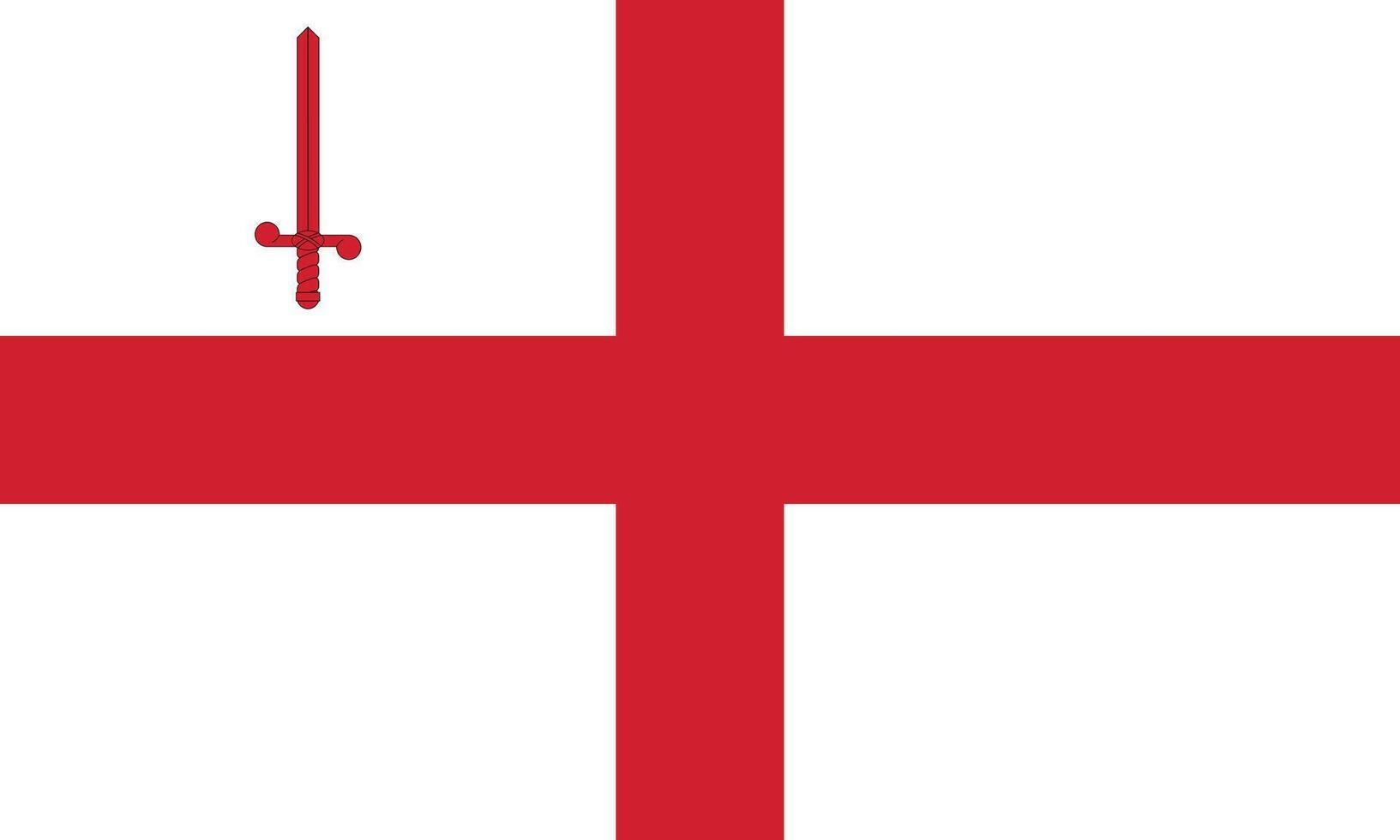 bandeira do Londres cidade, unida reino vetor