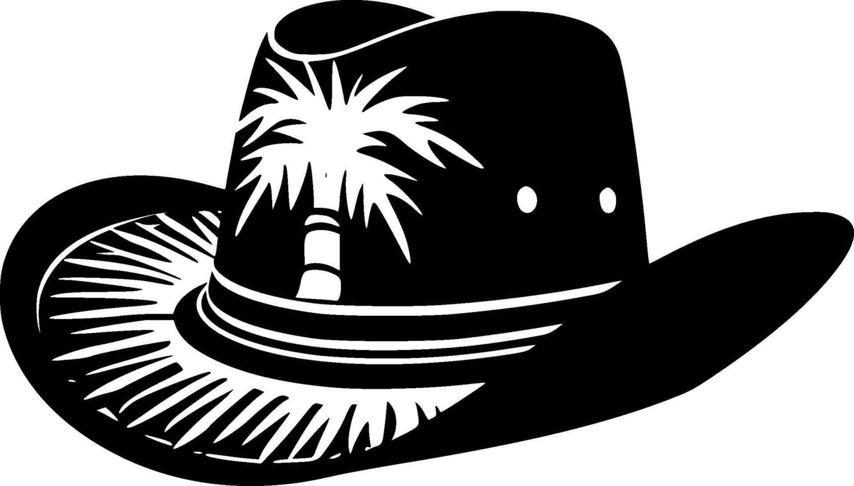 vaqueiro chapéu - Alto qualidade logotipo - ilustração ideal para camiseta gráfico vetor