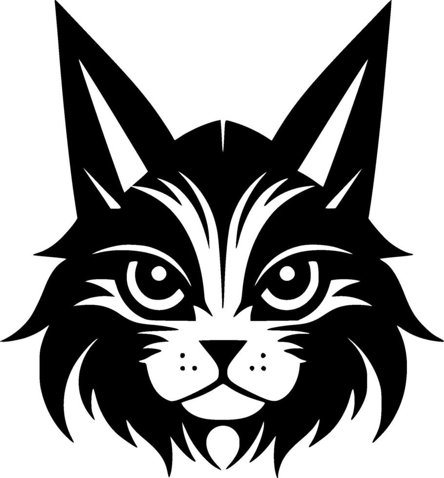 gato, Preto e branco ilustração vetor