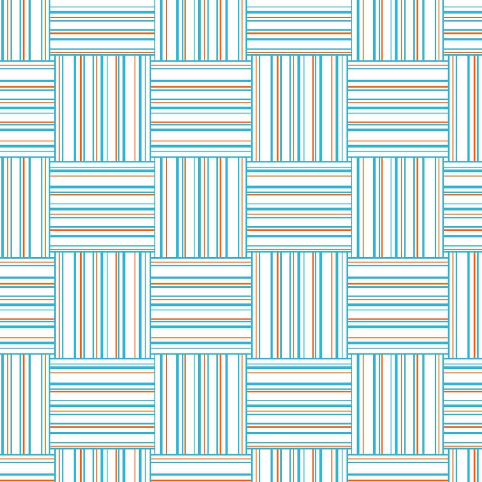 listrado desatado padronizar. abstrato vertical e horizontal linhas fundo. azul e laranja geométrico linhas textura. vetor