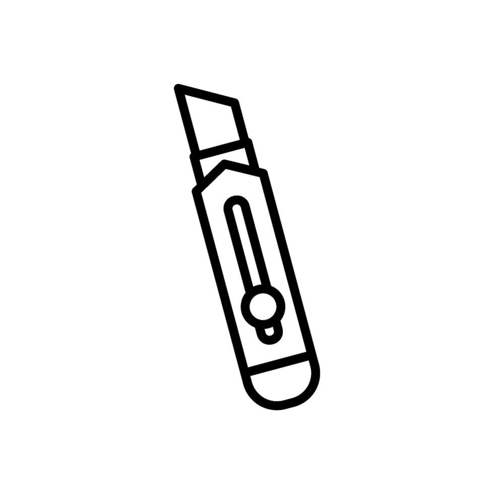 cortador, linha estilo ícone, isolado fundo vetor