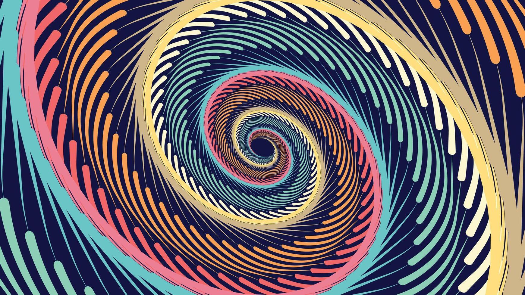 abstrato espiral fiação volta vórtice estilo urgência criativo fundo. vetor