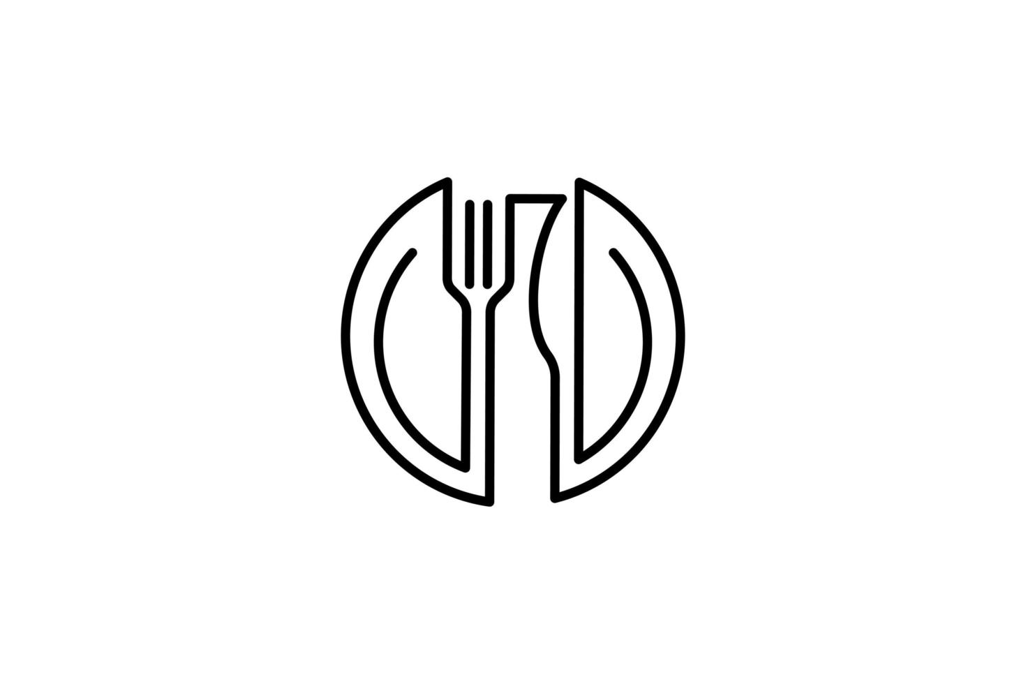 vetor de design de modelo de logotipo de alimentos, ilustração de ícone
