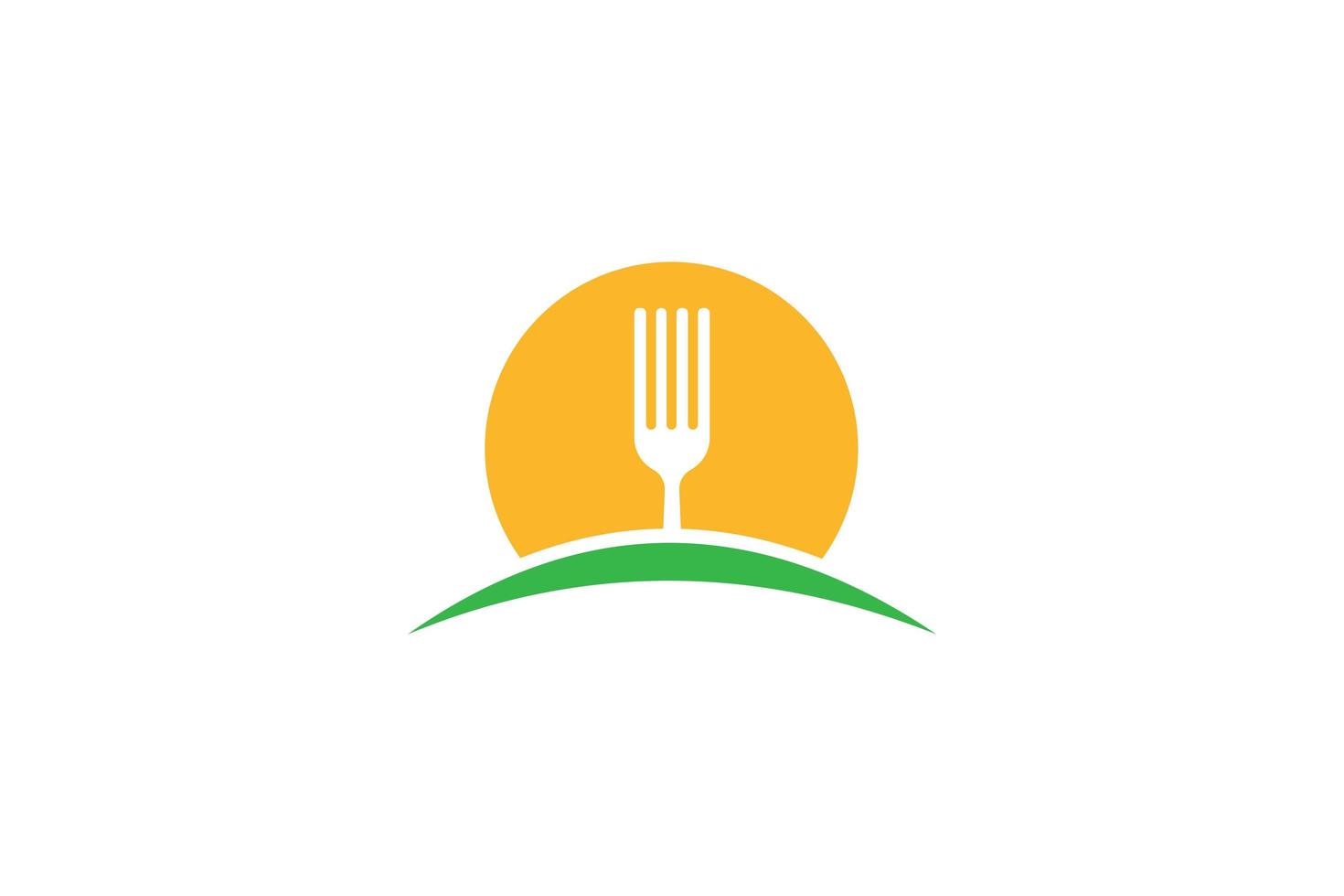 vetor de design de modelo de logotipo de alimentos, ilustração de ícone