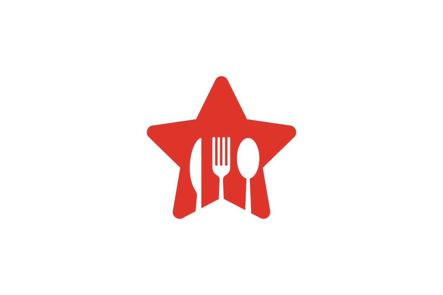 vetor de design de modelo de logotipo de comida, ilustração de ícone.