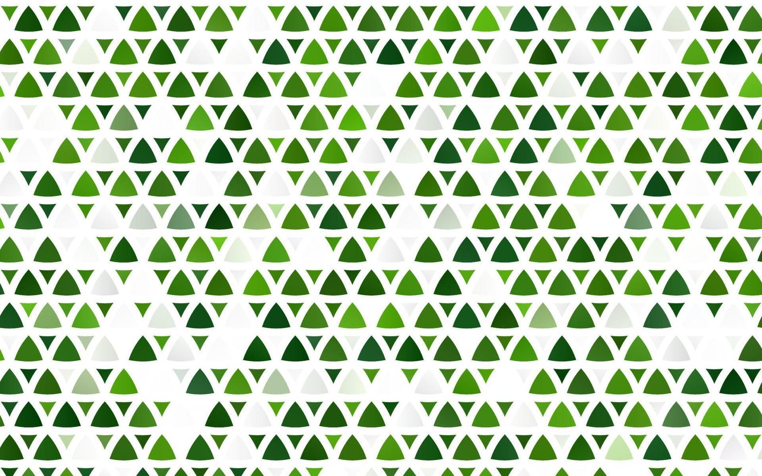 pano de fundo sem emenda do vetor verde claro com linhas, triângulos.