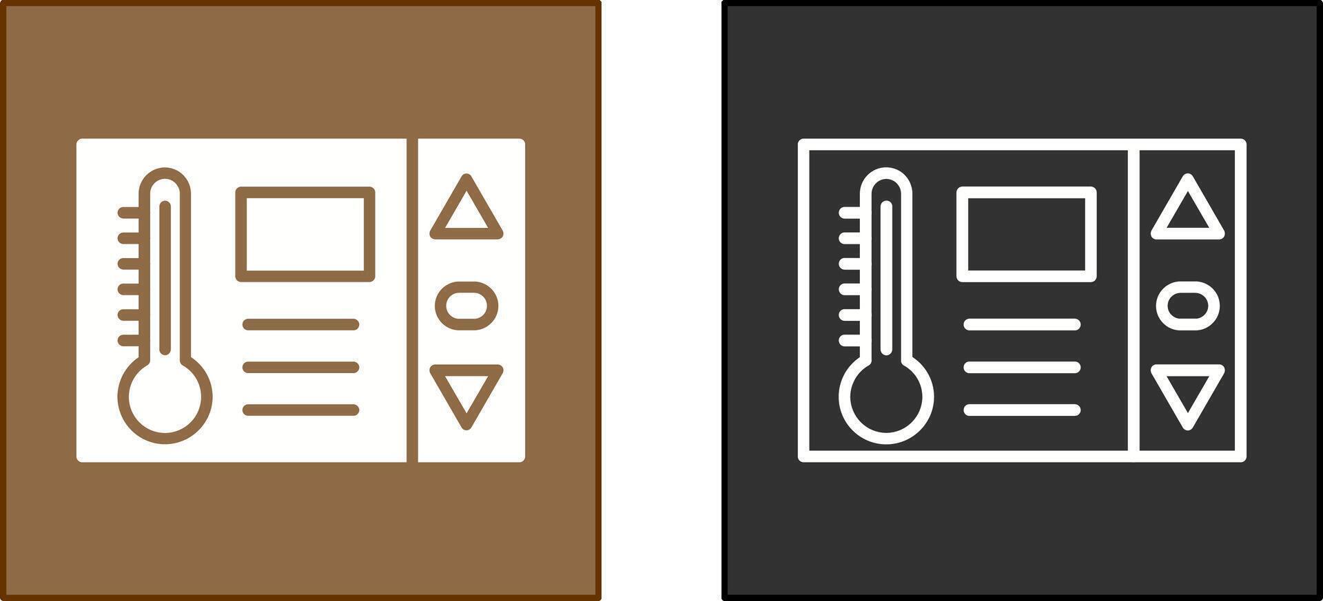 design de ícone do termostato vetor