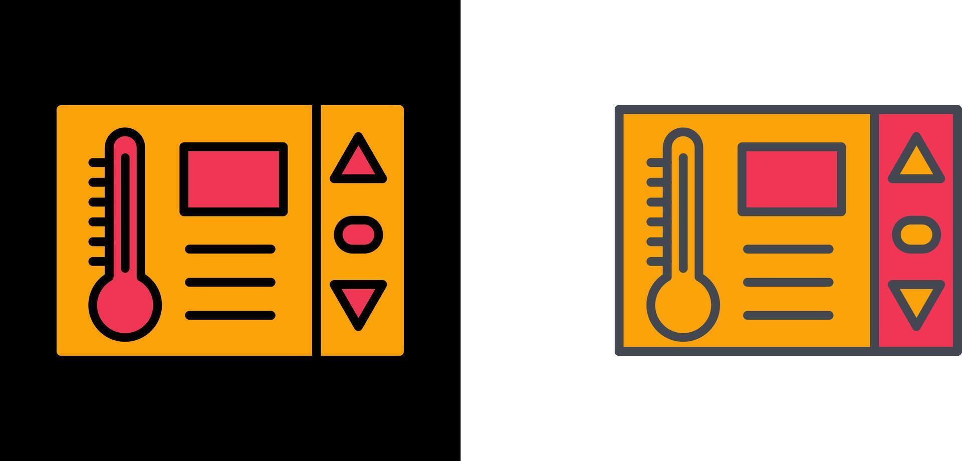design de ícone do termostato vetor