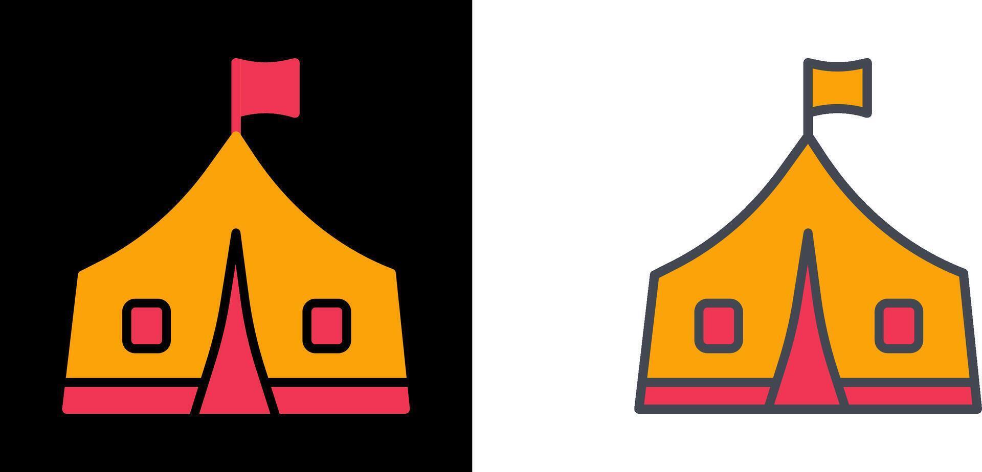 design de ícone de tenda vetor