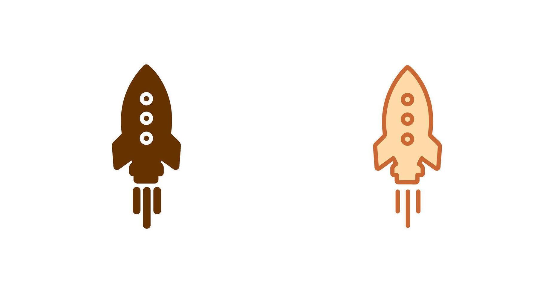 design de ícone de foguete vetor