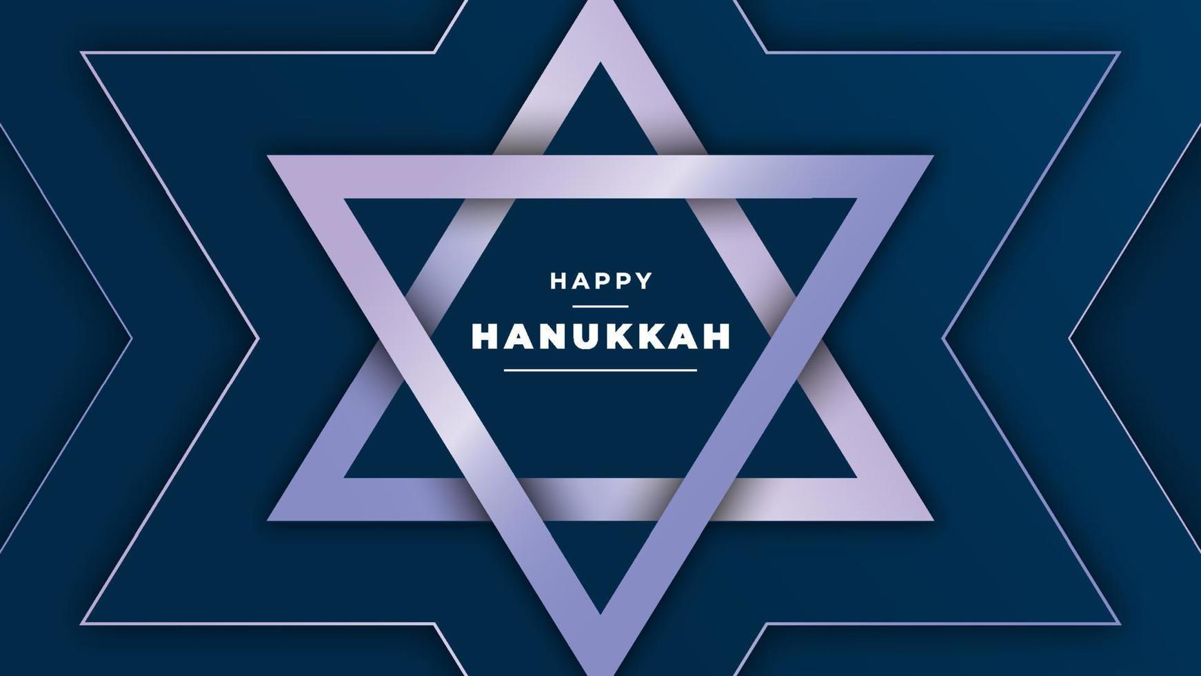 feliz dia de hanukkah design de plano de fundo vetor