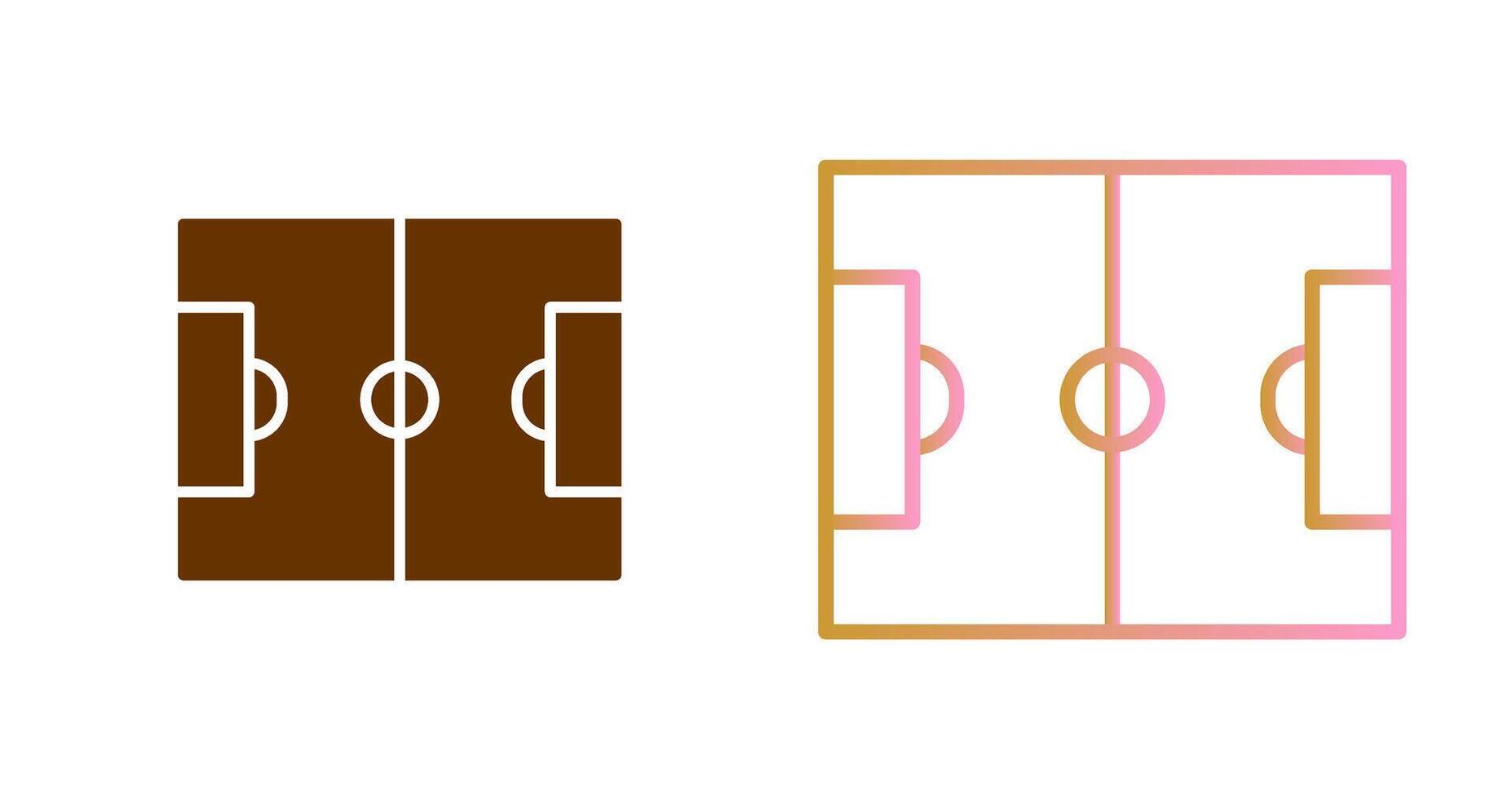 design de ícone de campo de futebol vetor