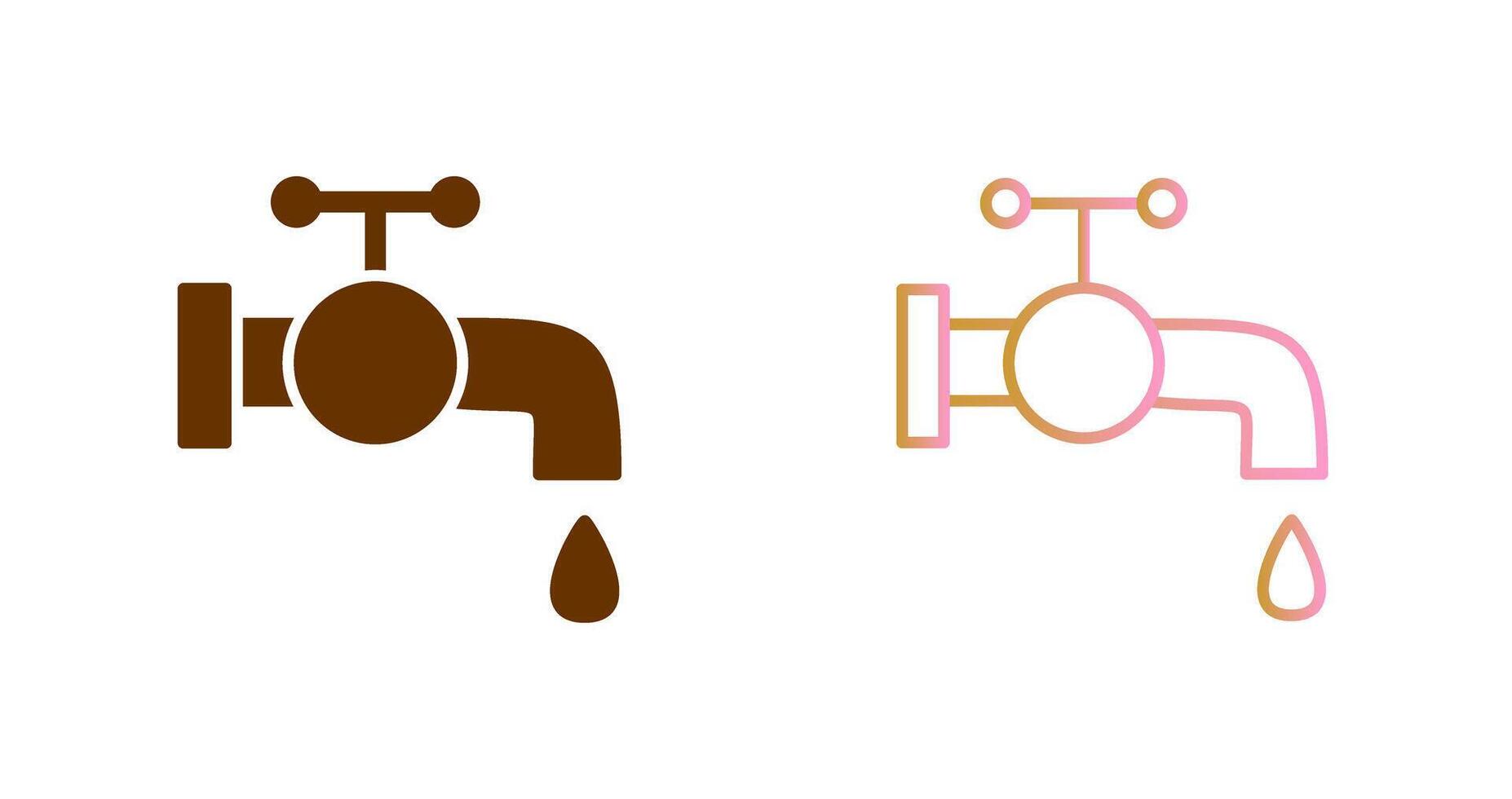 design de ícone de torneira de água vetor