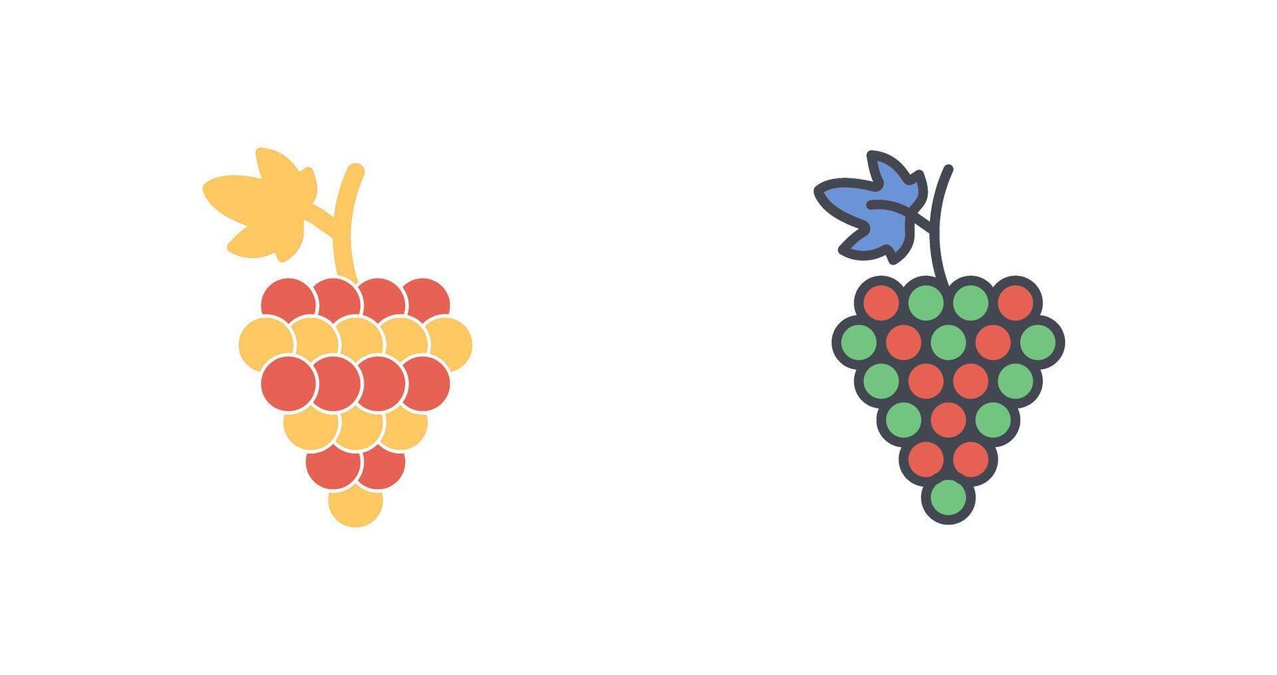 design de ícone de uvas vetor