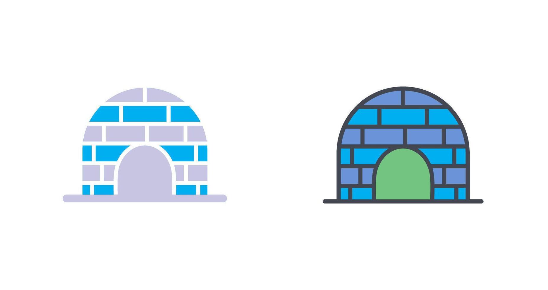 design de ícone de iglu vetor