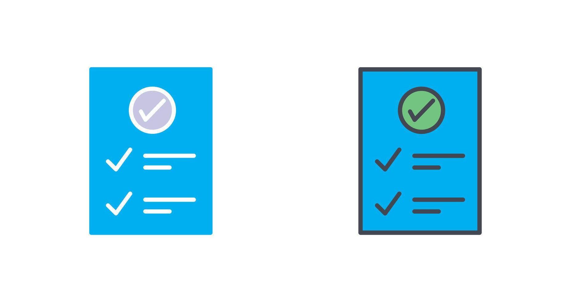 Verifica acima Lista ícone Projeto vetor