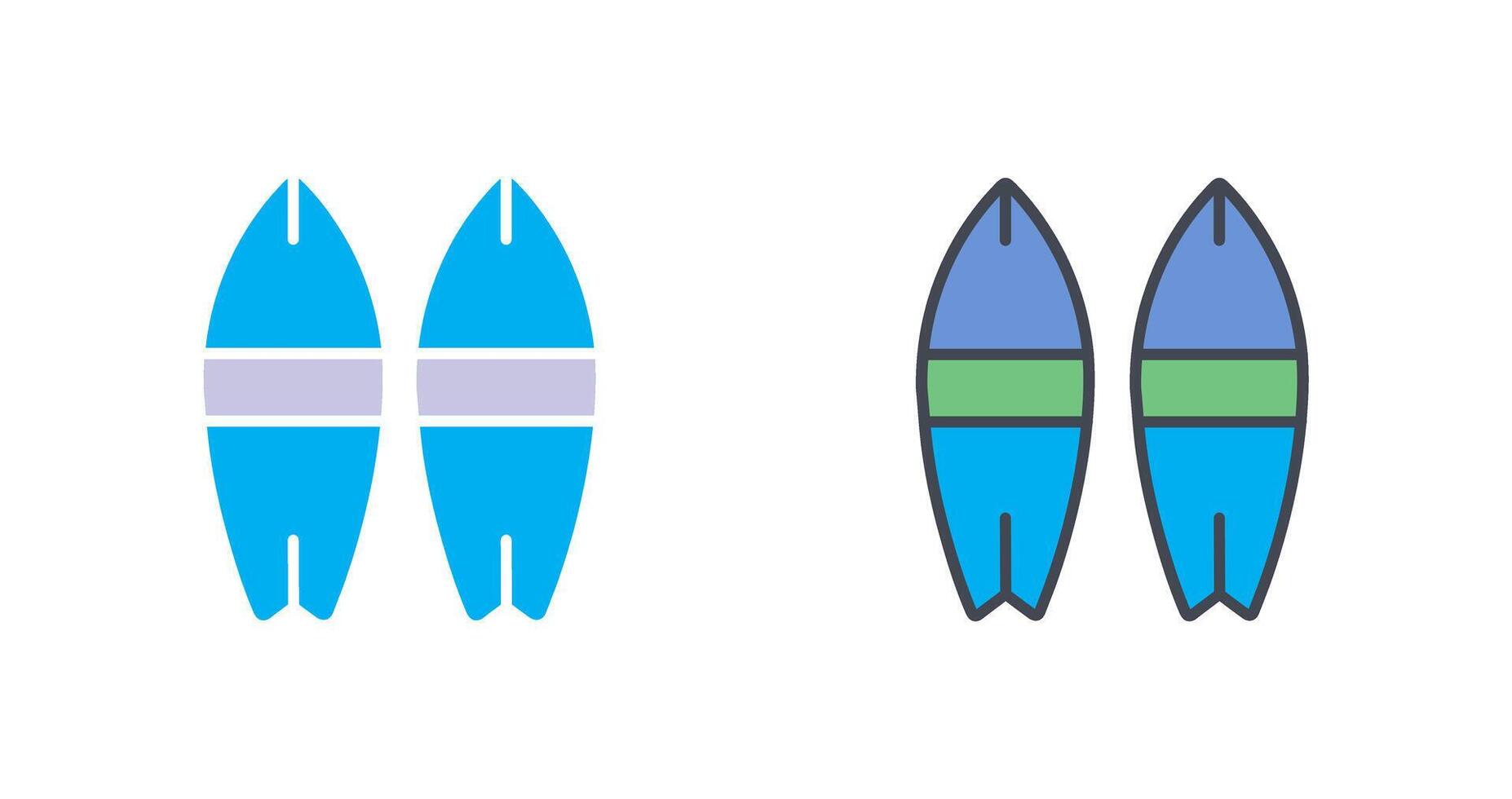 design de ícone de prancha de surf vetor