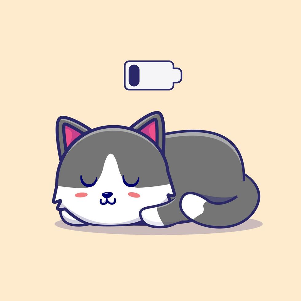 COMO DESENHAR UM GATO KAWAII DORMINDO 