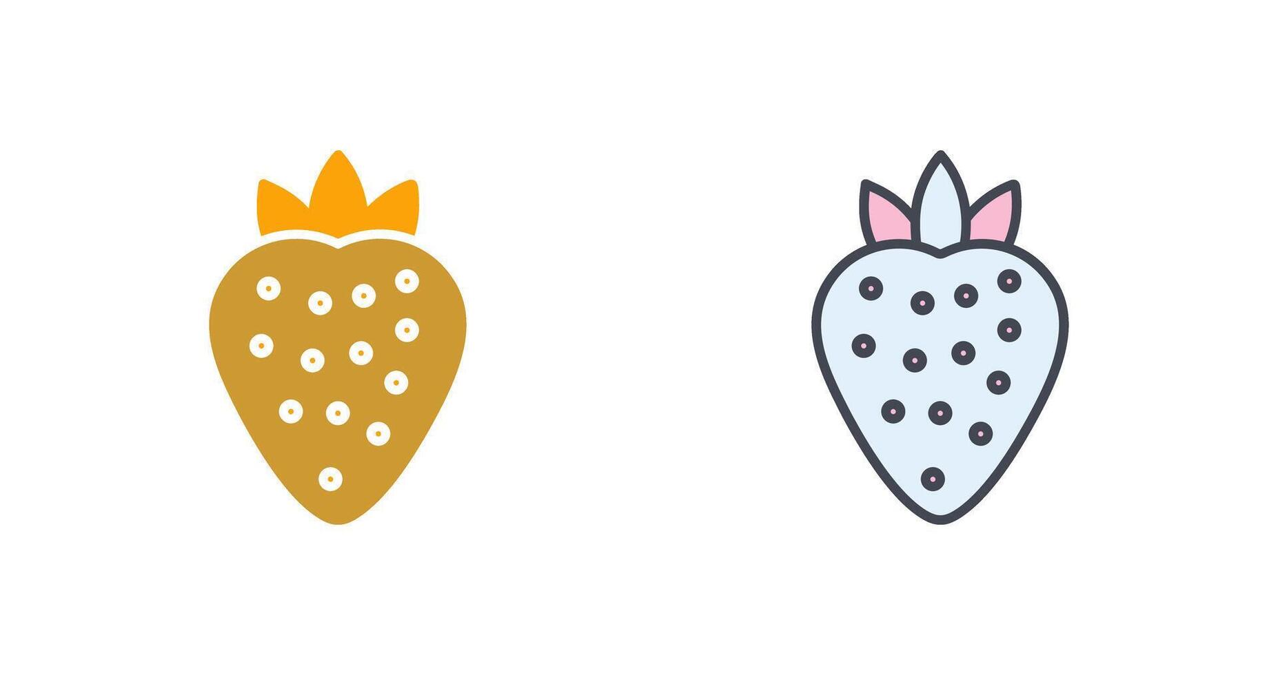 design de ícone de morango vetor