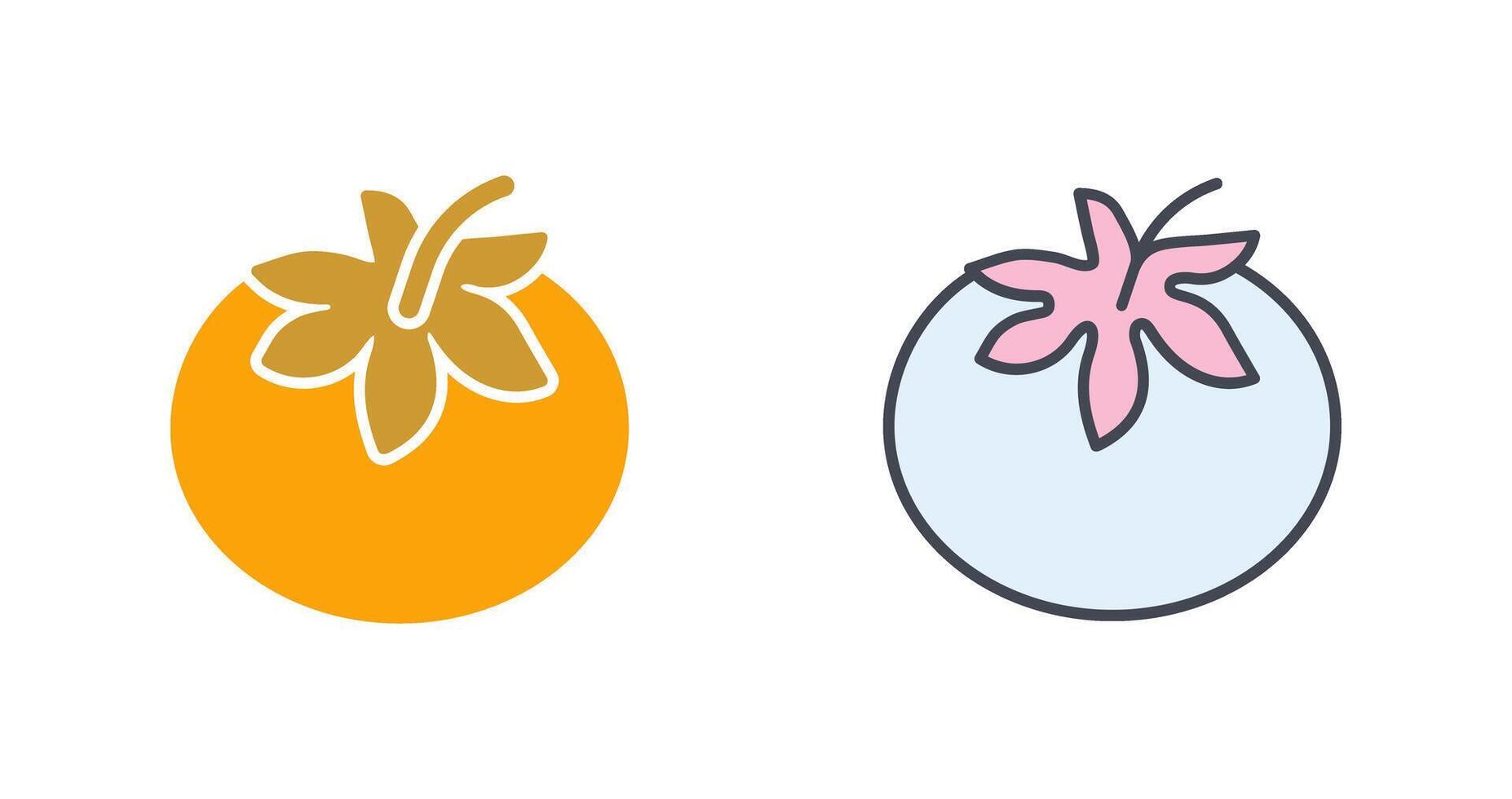 design de ícone de tomate vetor