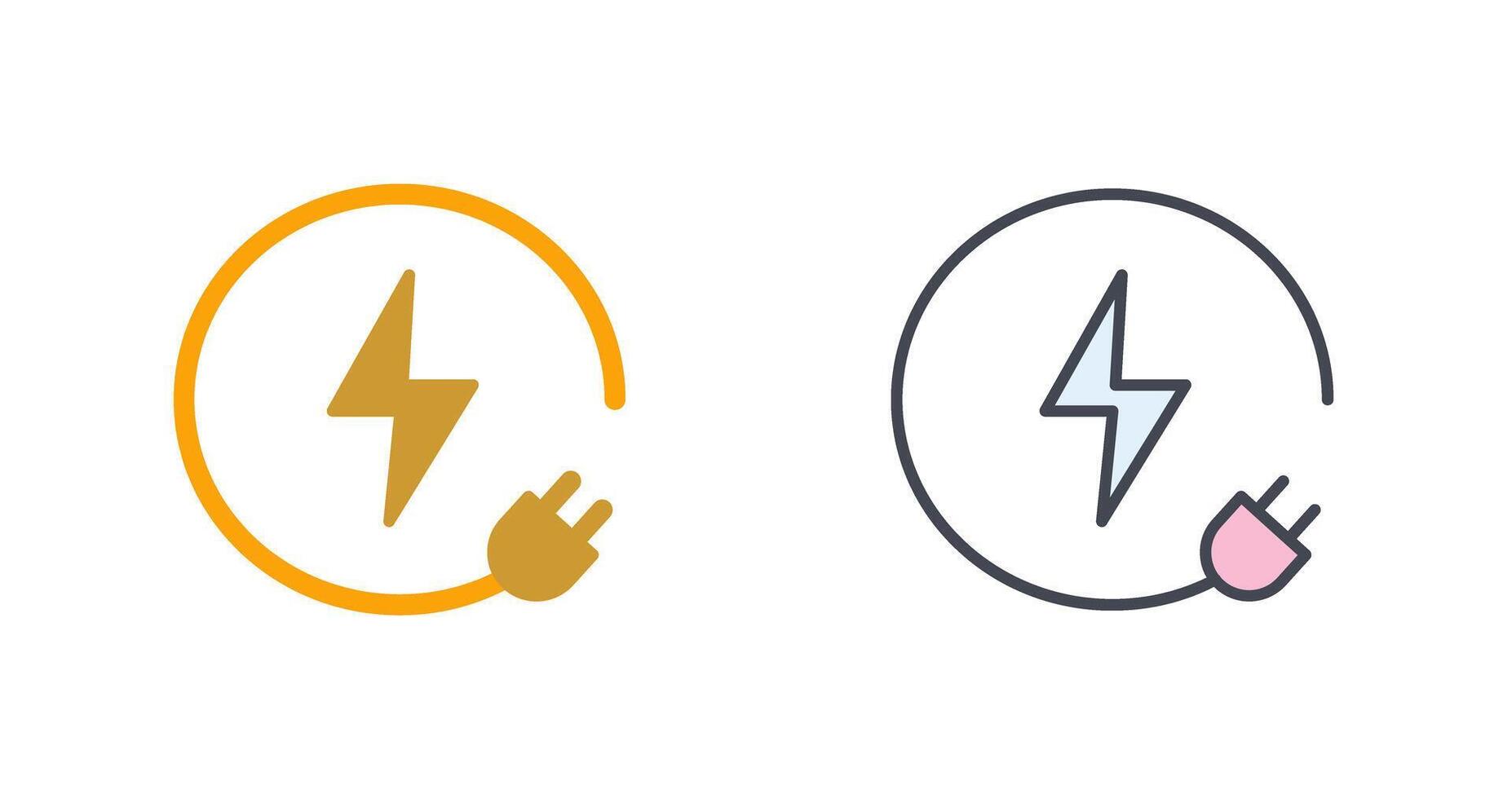 design de ícone de eletricidade vetor