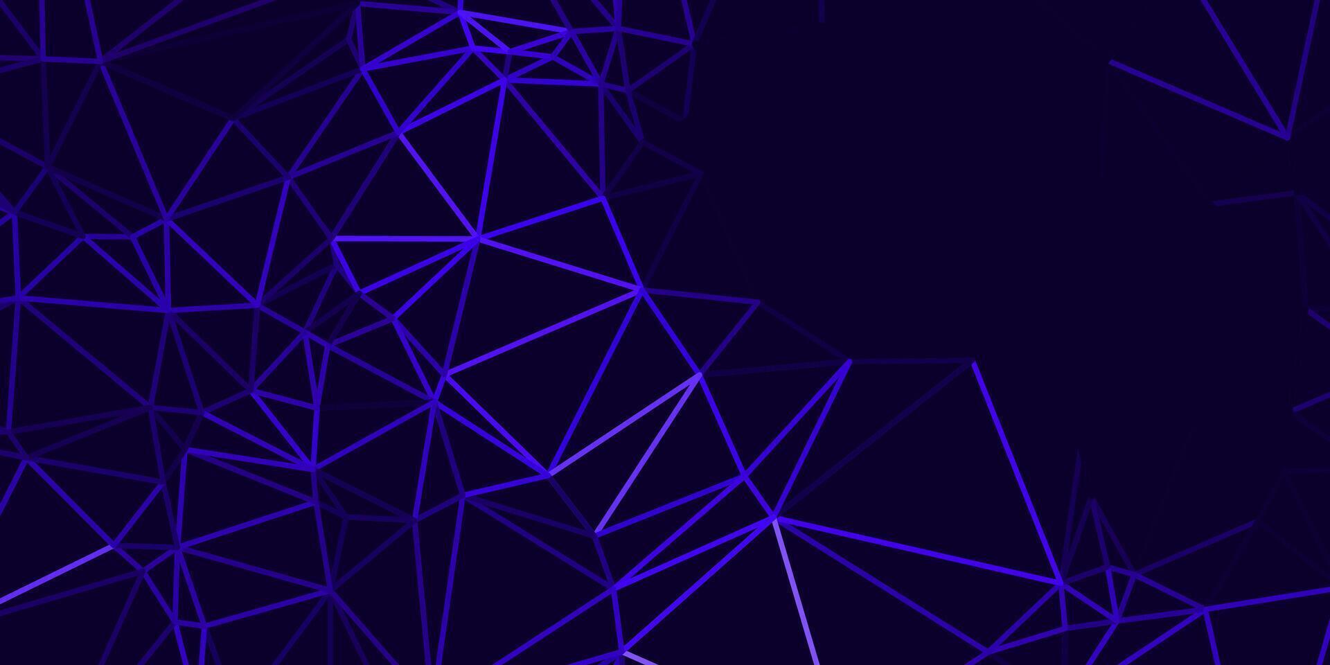 abstrato Sombrio azul fundo com triângulos e brilhando linhas vetor