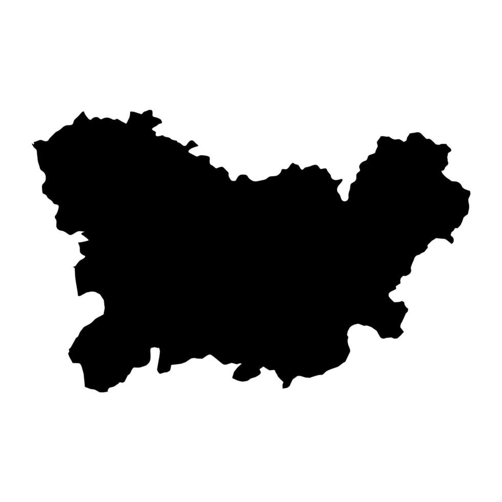 mapa do a província do ourense, administrativo divisão do Espanha. ilustração. vetor