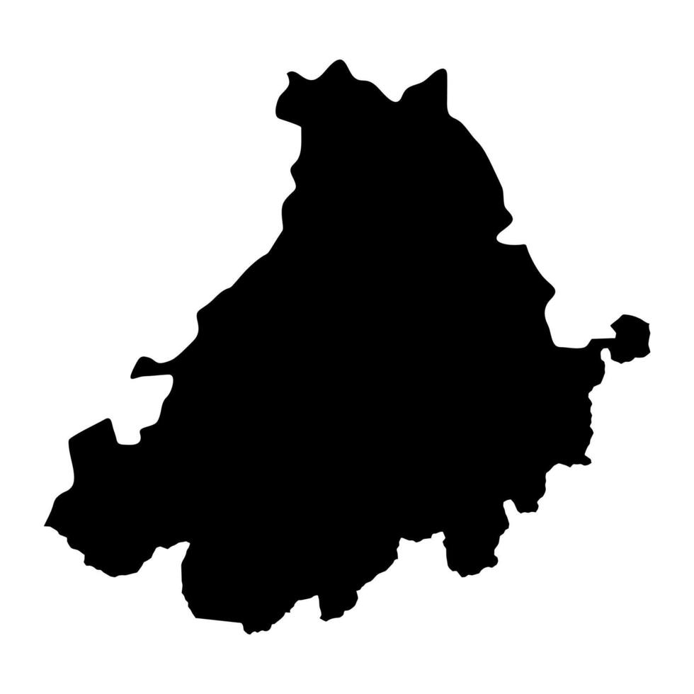 mapa do a província do uma Ávila, administrativo divisão do Espanha. ilustração. vetor