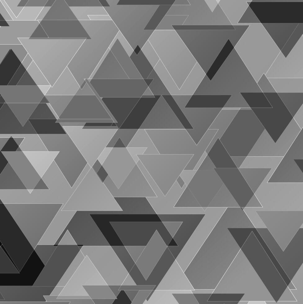 abstrato textura dentro a Formato do uma geométrico padronizar do triângulos em uma cinzento fundo vetor
