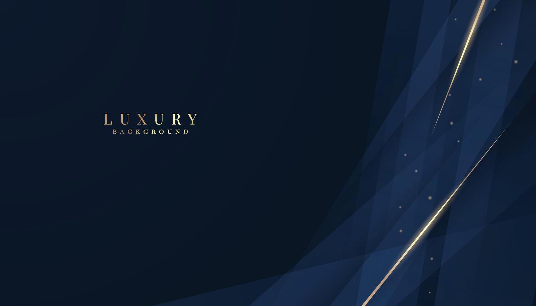 luxuoso Sombrio azul fundo com espumante ouro e brilho. moderno elegante abstrato fundo vetor