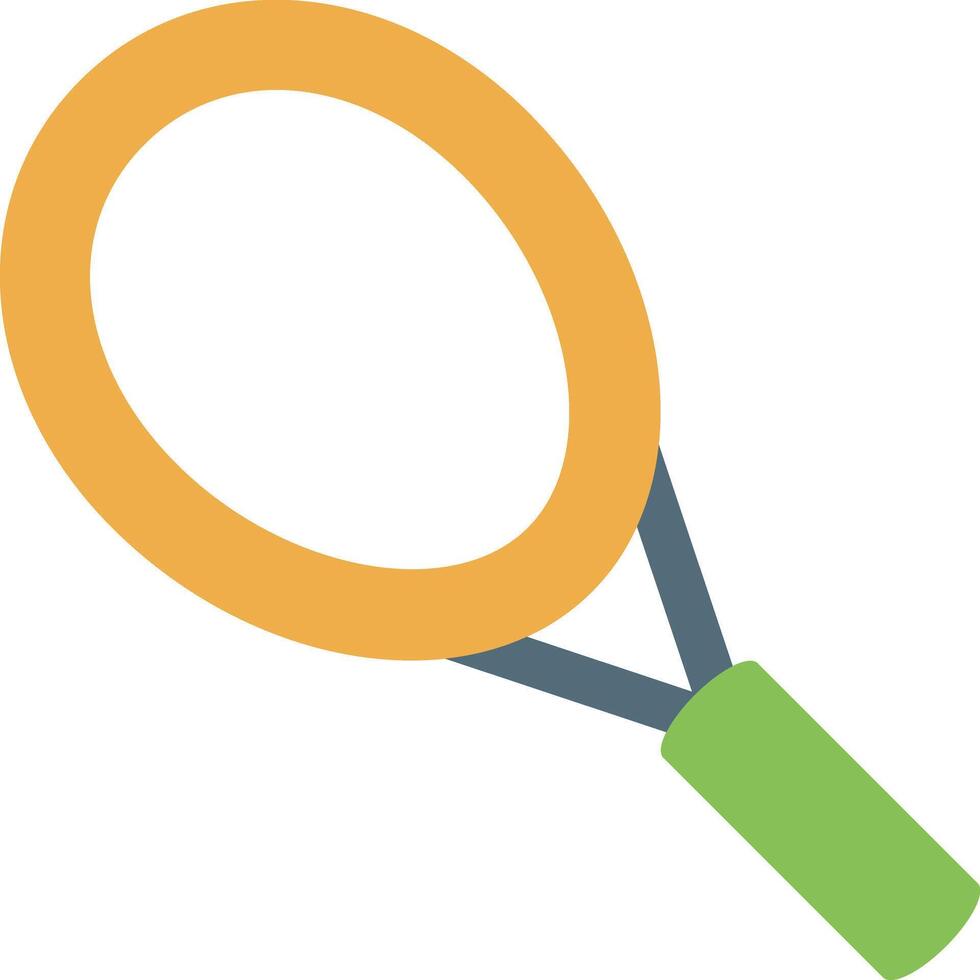 uma tênis raquete ícone em uma branco fundo vetor