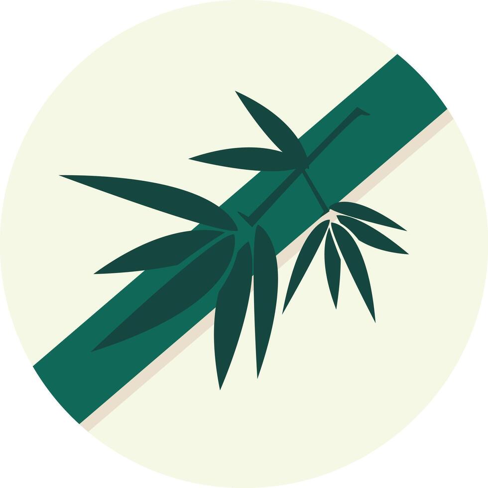 uma verde e branco listrado bambu plantar ícone vetor