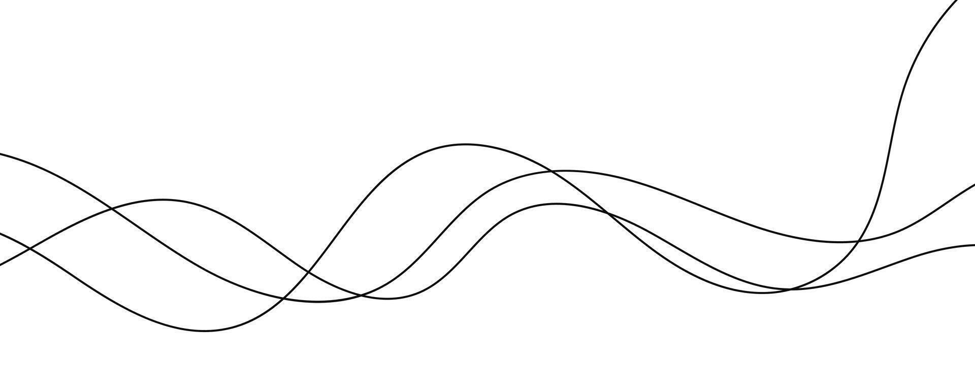 onda linhas ilustração. vetor