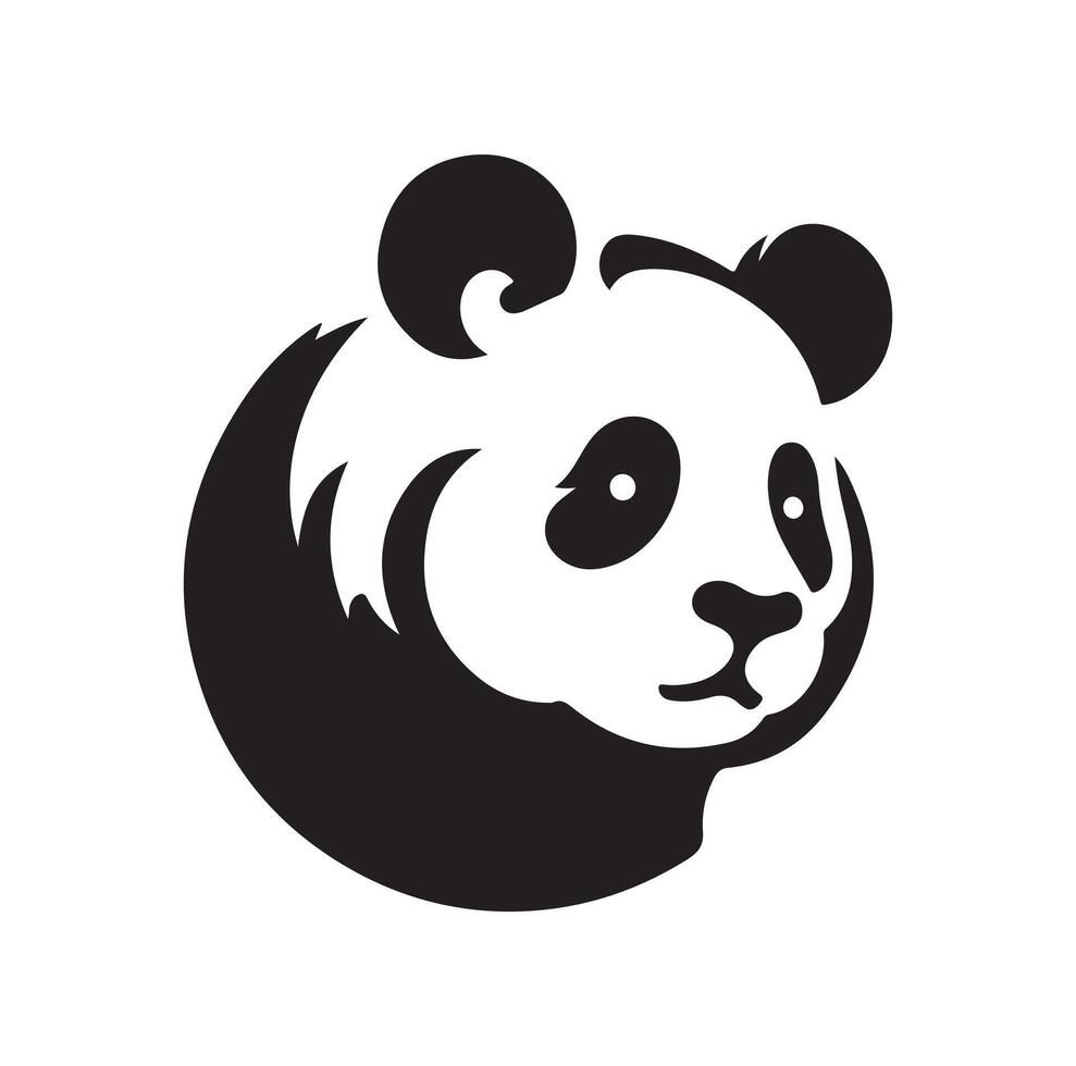 panda ilustração Projeto silhueta estilo vetor