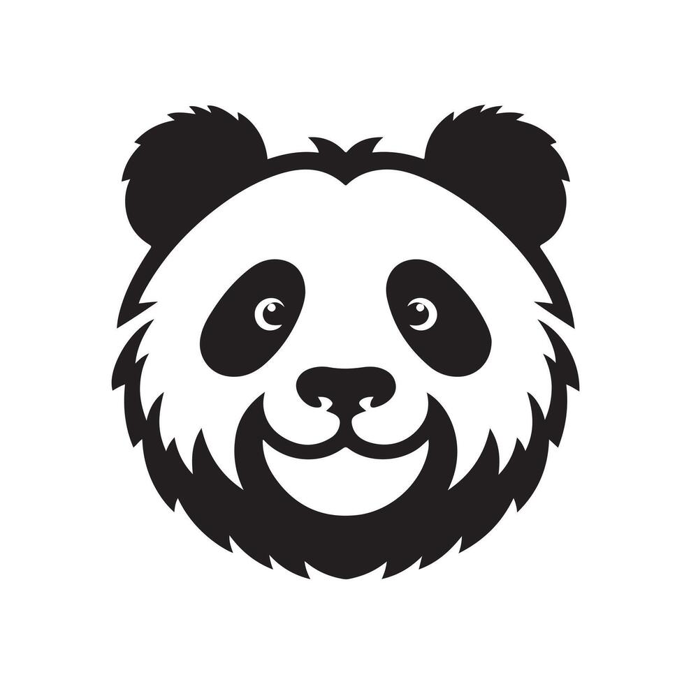 panda ilustração Projeto silhueta estilo vetor