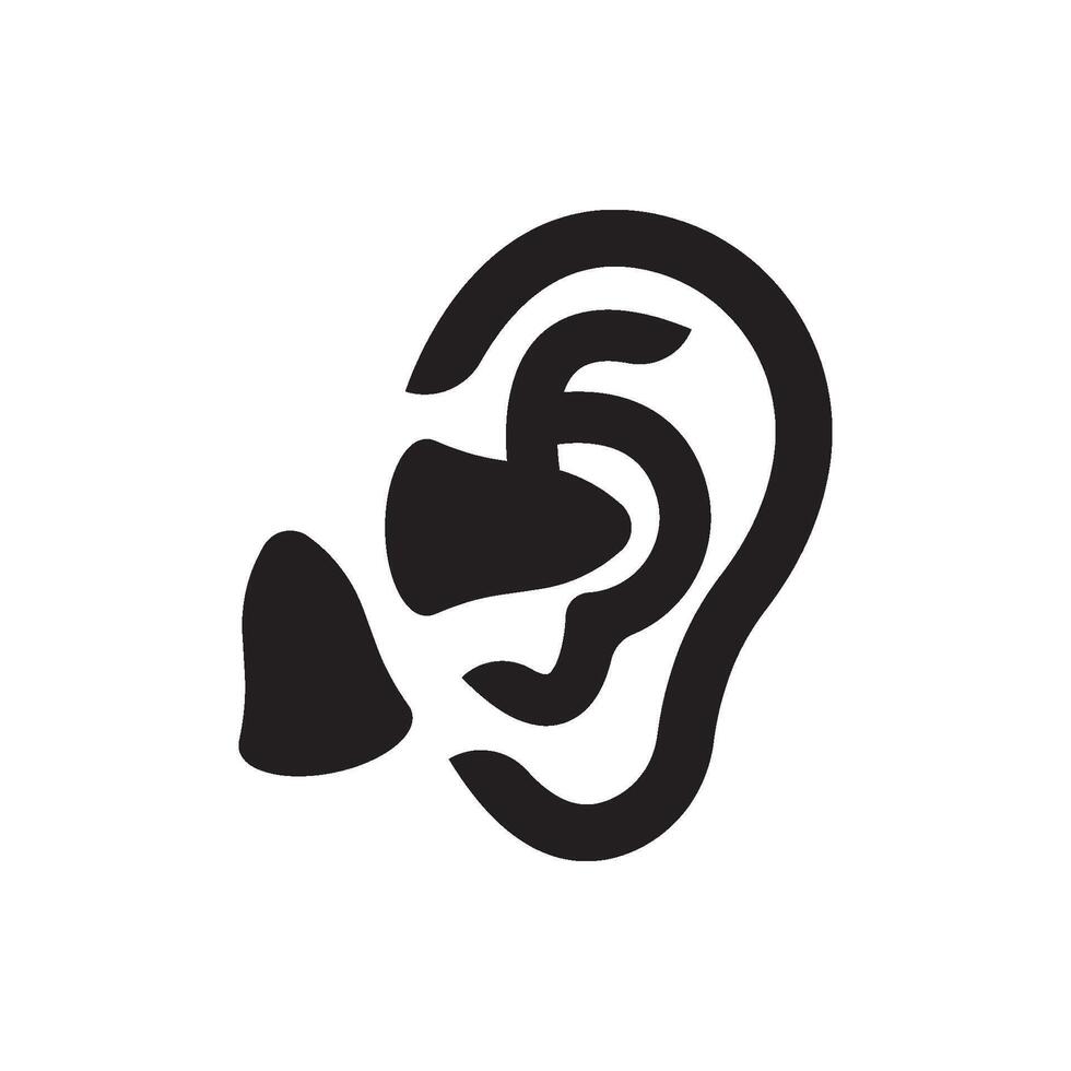 protetores de ouvido ícone ilustração símbolo Projeto vetor