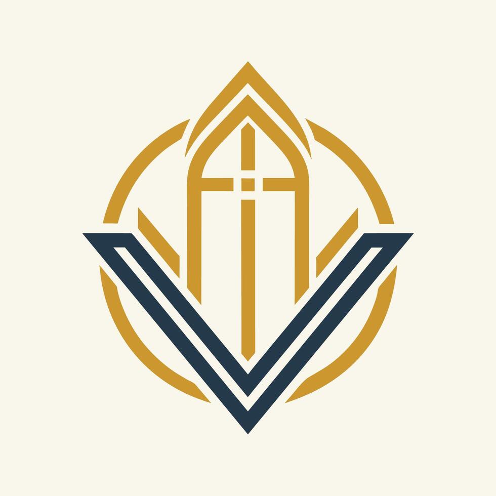 uma minimalista logotipo Projeto para uma Igreja apresentando simples tipografia e símbolos, uma minimalista logotipo apresentando uma simples ainda impressionante tipográfico Projeto vetor