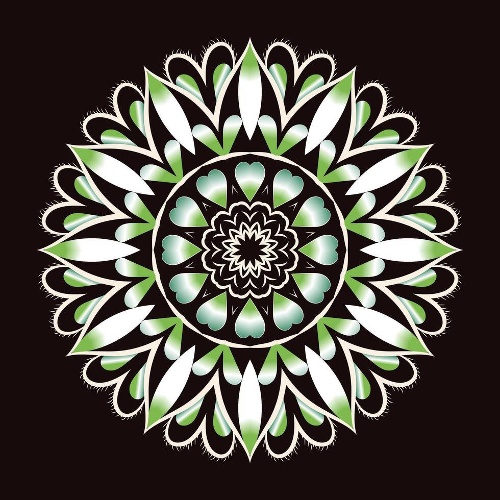 criativo indiano livre multi colori floral mandala Projeto vetor