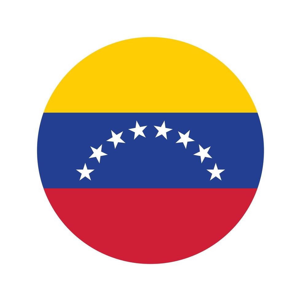 nacional bandeira do Venezuela. Venezuela bandeira. Venezuela volta bandeira. vetor