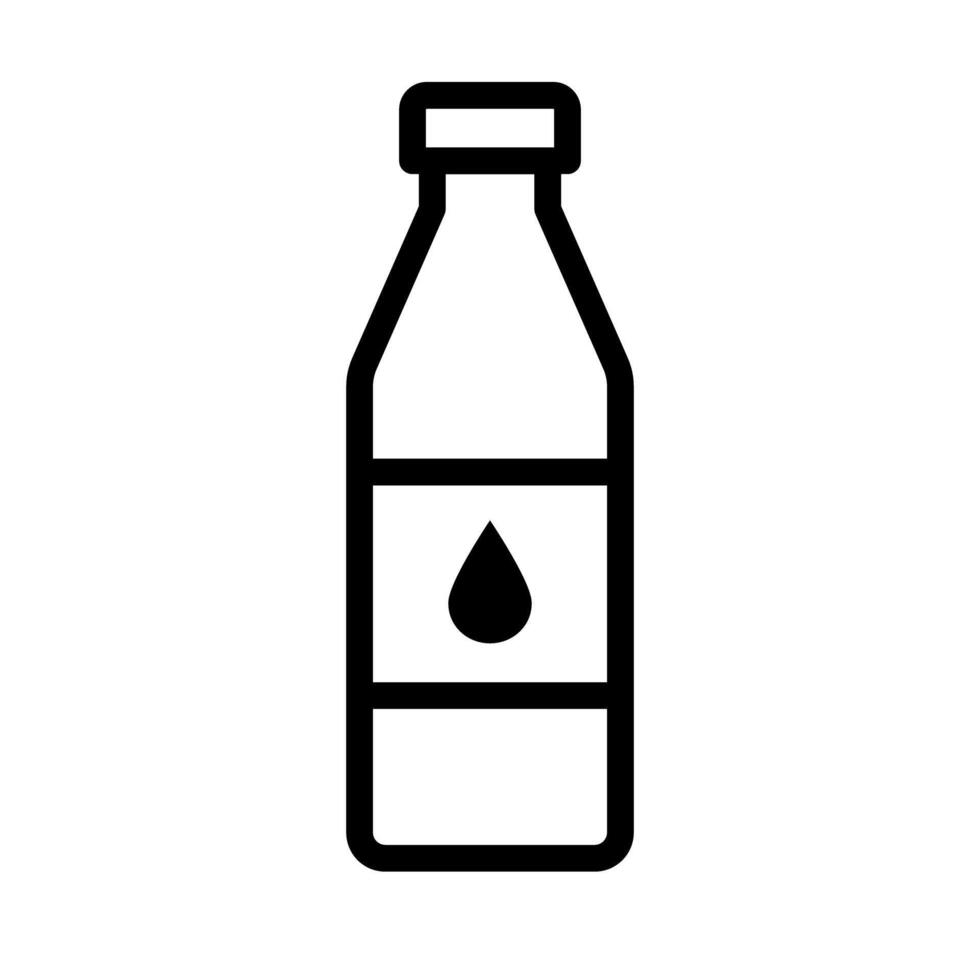 simples beber plástico garrafa ícone. vetor