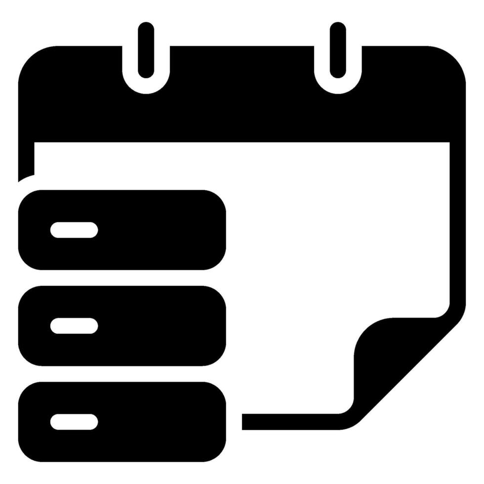 ícone de glifo de dados vetor