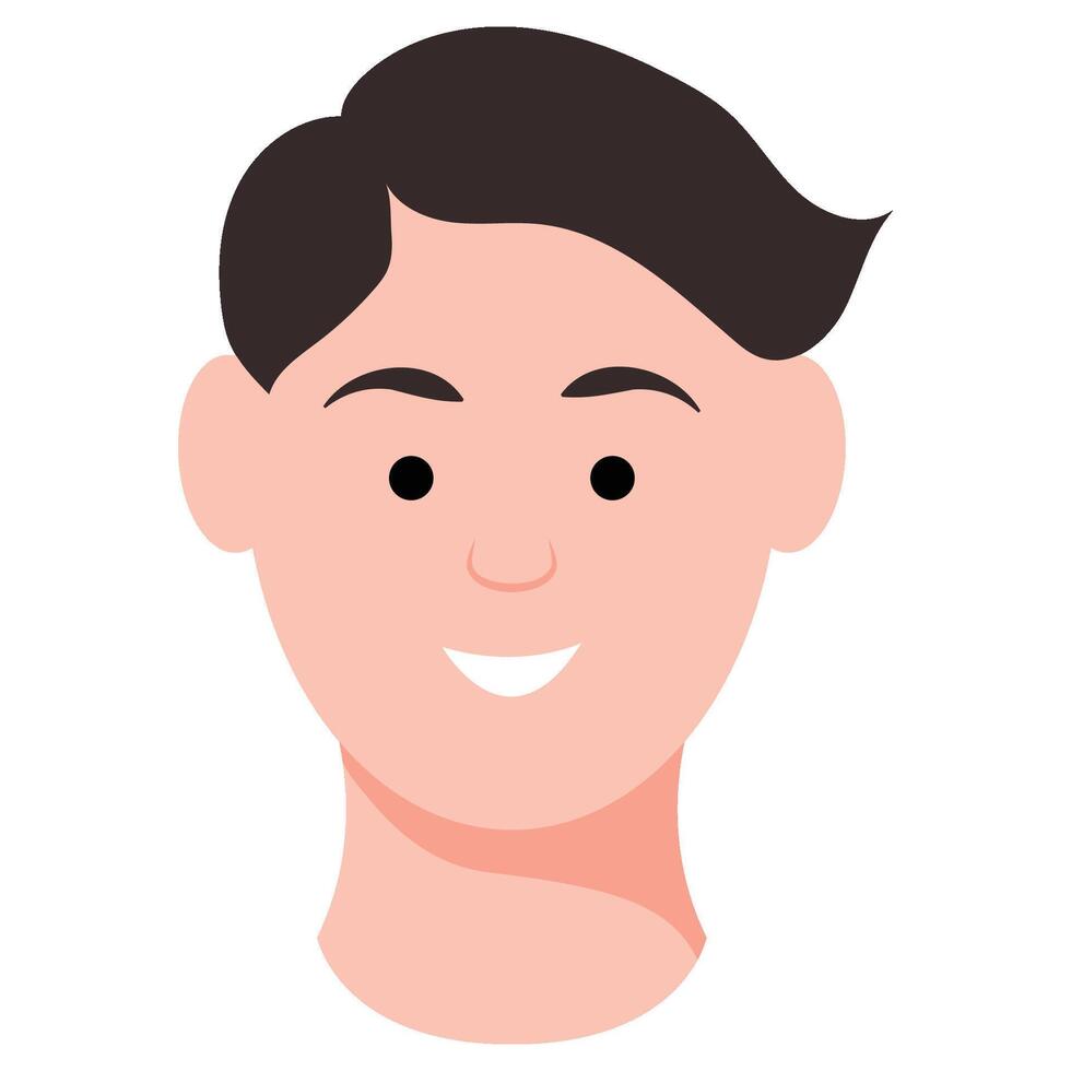 avatar face para masculino expressão vetor