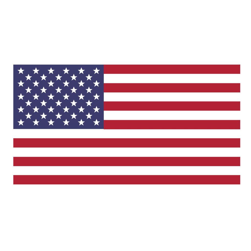 desenho da bandeira americana vetor