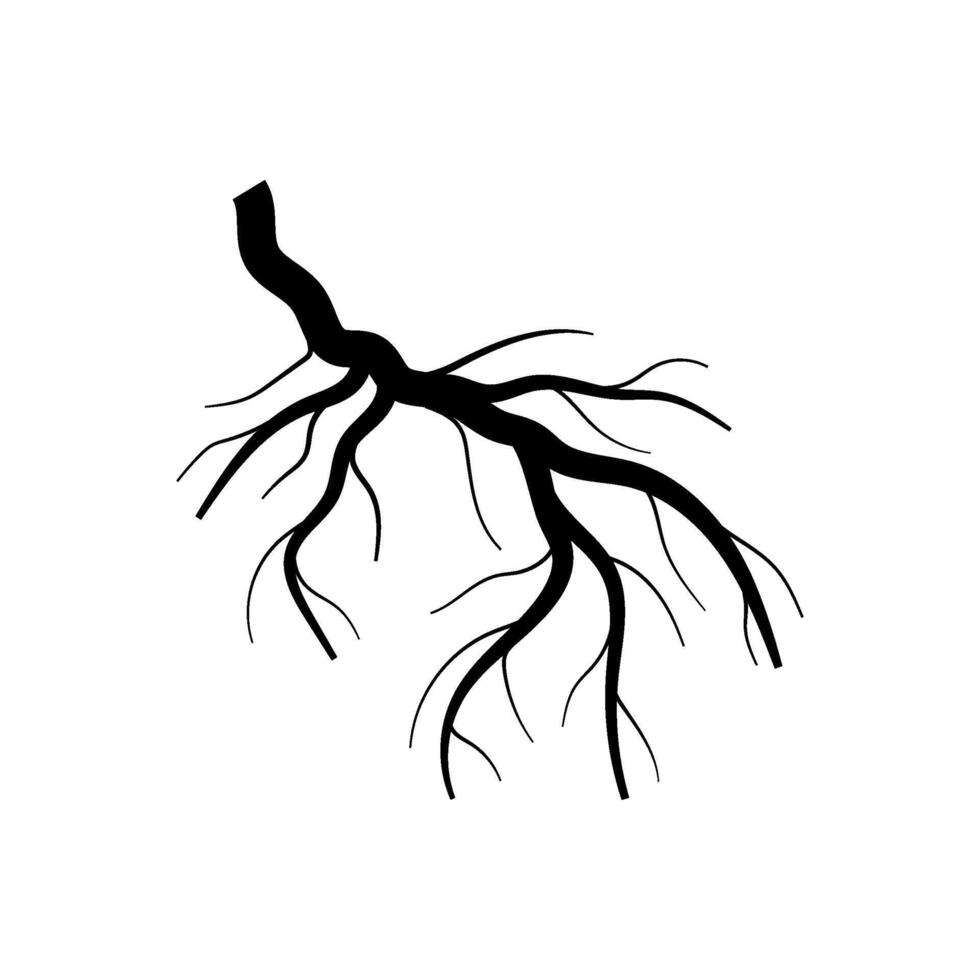 nutrientes árvore raiz desenho animado ilustração vetor