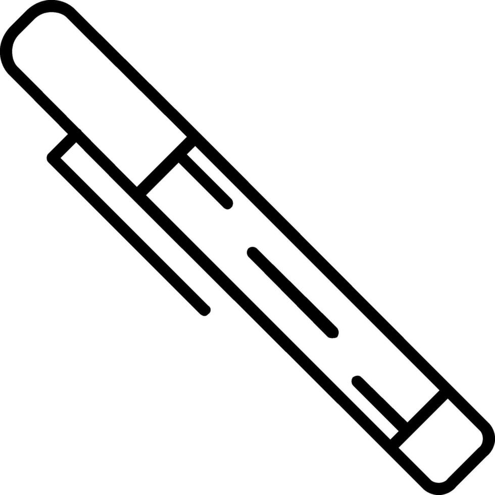 ícone de linha de caneta vetor