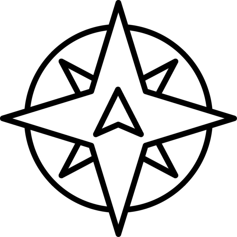ícone da linha norte vetor