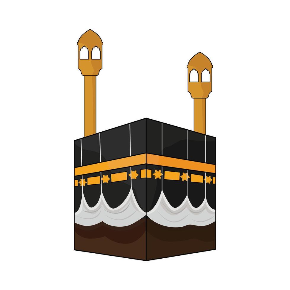 ilustração do kaaba vetor