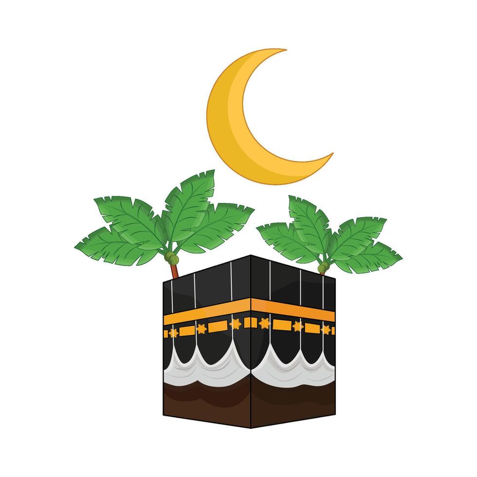 ilustração do kaaba vetor