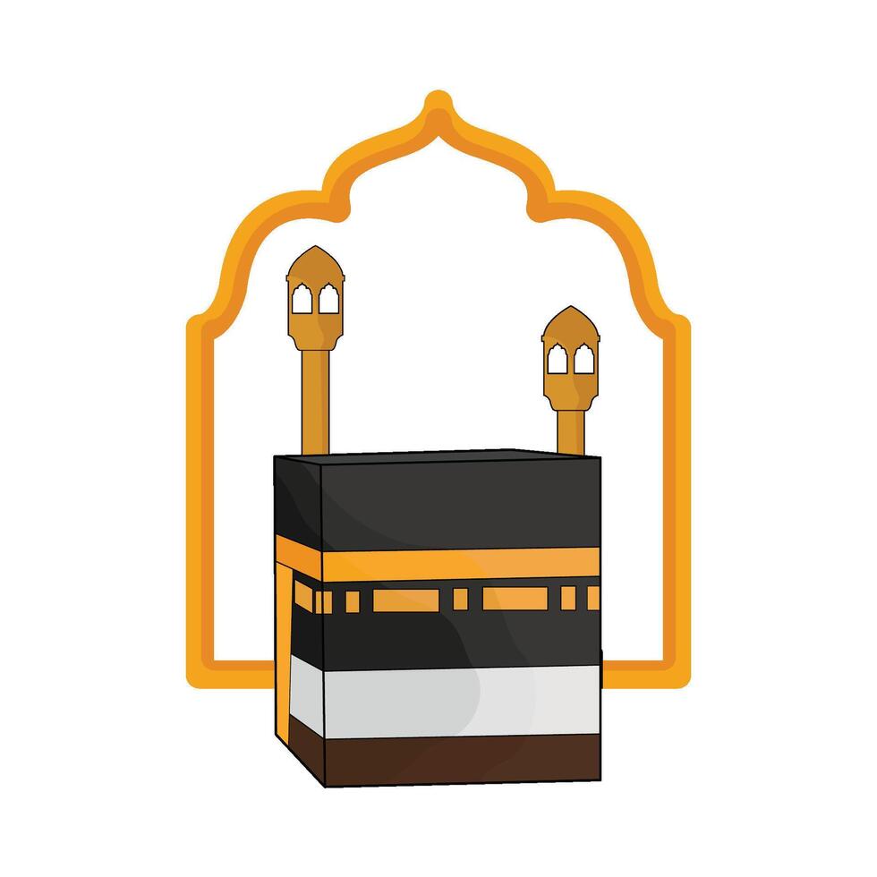 ilustração do kaaba vetor