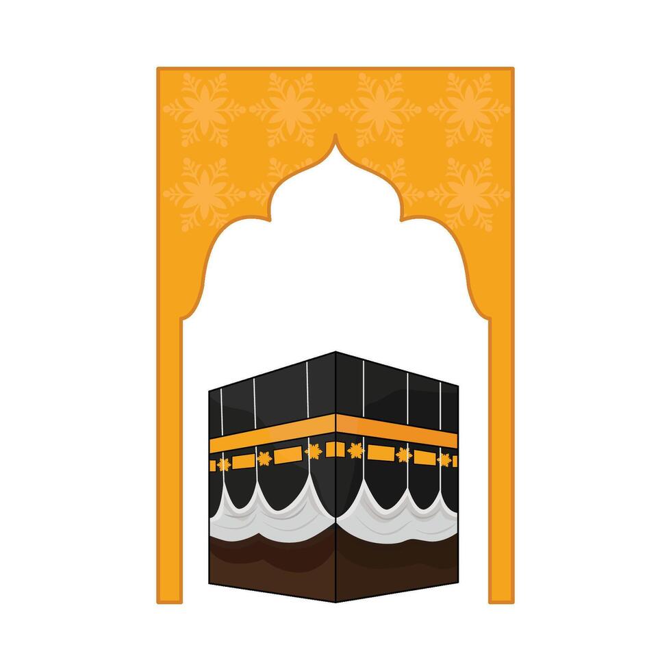 ilustração do kaaba vetor